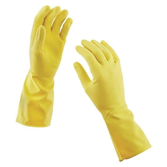 Soft Scrub Latex Gloves XL Yellow 4 pc.