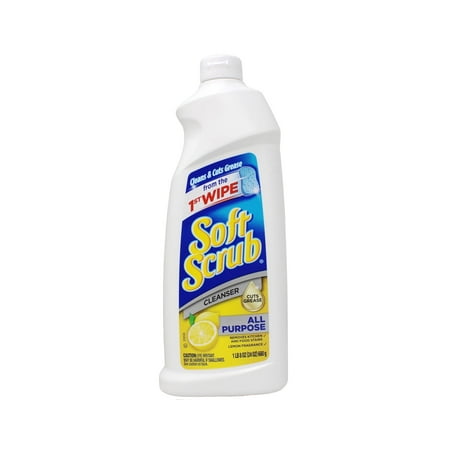 Soft Scrub All Purpose Surface Cleanser, Lemon, 24 Fluid Ounces