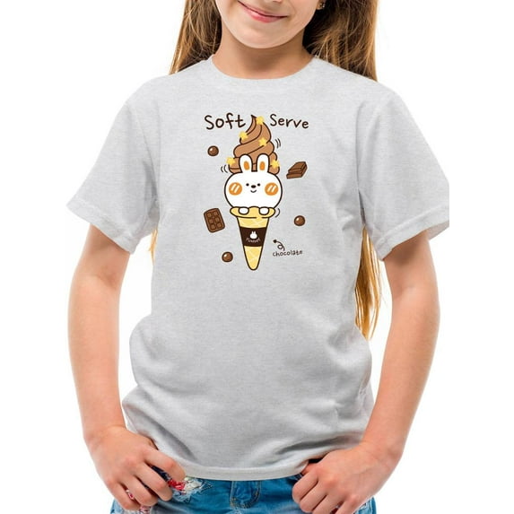 Soft Serve Cute Rabbit T-Shirt Juniors -Image by Shutterstock, x-Small