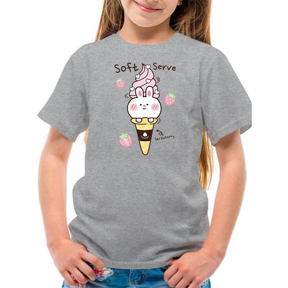 Soft Serve Strawberry Bunny T-Shirt Juniors -Image by Shutterstock, Small