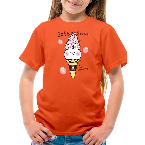 Soft Serve Strawberry Bunny T-Shirt Juniors -Image by Shutterstock, Small