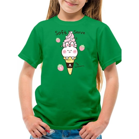 Soft Serve Strawberry Bunny T-Shirt Juniors -Image by Shutterstock, x-Small
