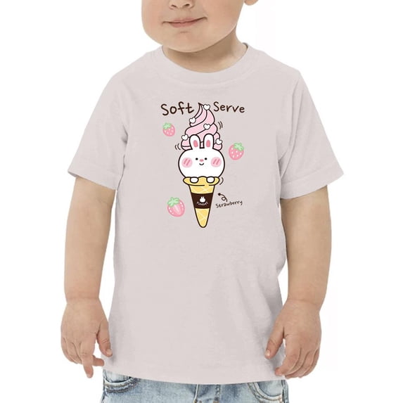 Soft Serve Strawberry Bunny T-Shirt Toddler -Image by Shutterstock, 3 Toddler