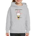 thumbnail image 1 of Soft Serve Strawberry Rabbit Hoodie Juniors -Image by Shutterstock,  Medium, 1 of 4