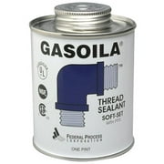 Soft-Set Thread Sealant, 1/2 Pint Brush Top Can, Blue/Green | Bundle of 5 Each