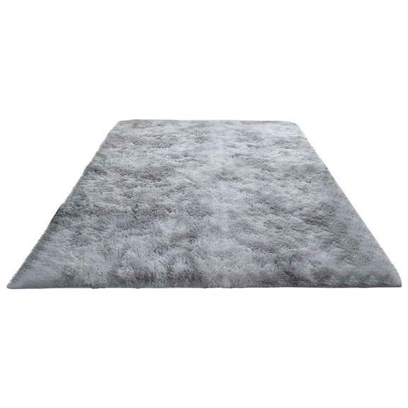 Soft Shaggy Area Rug 5x7 ft - Indoor Modern Rectangular Carpet for Living Room Bedroom - Washable Faux Fur Floor Mat with Non-Slip Bottom for Home Decor