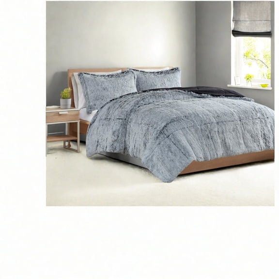Soft Shaggy Fur Bedding Sets King/Cal King Hypoallergenic Polyester Stylish Cozy