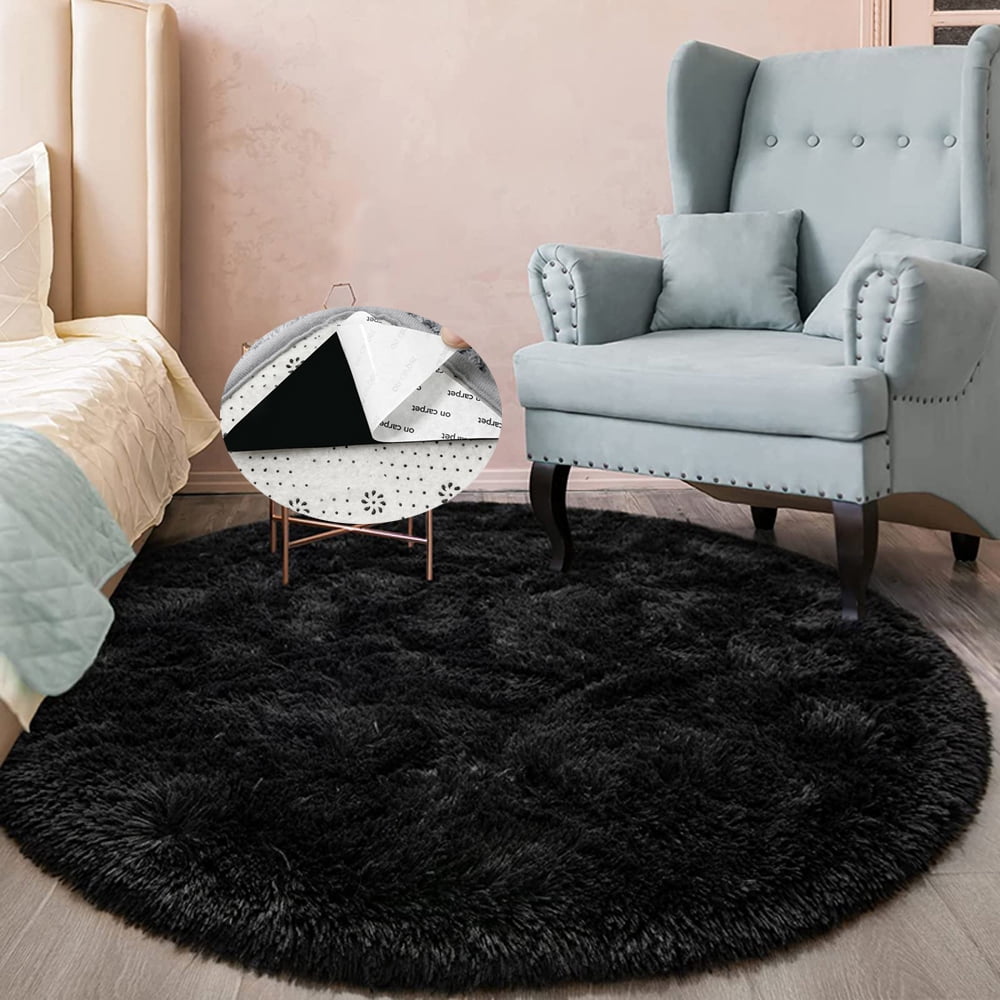 Black Circle Rug