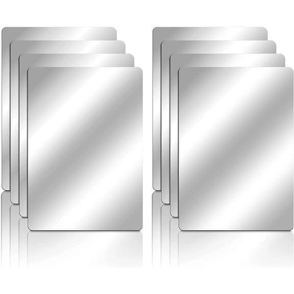 Soft Shatter Proof Plastic Mirror Tiles 6 X 4 Inch School with