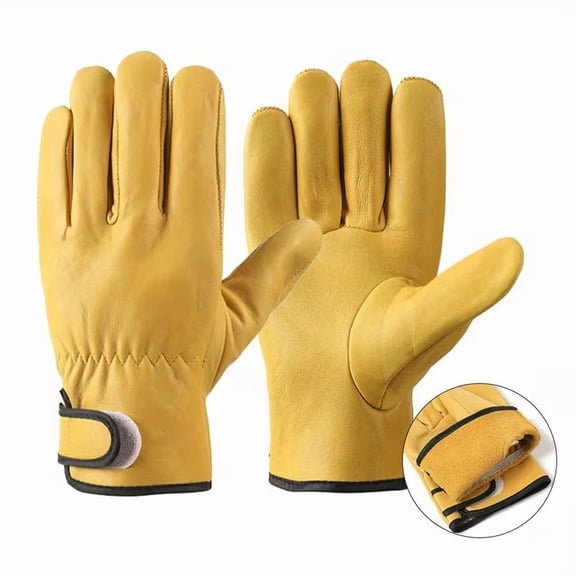 Soft Sheep Leather Driving Gloves - Ergonomic and Breathable Work Gloves for Hunting, Farming, Gardening, and Welding