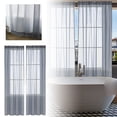 thumbnail image 1 of Sheer Curtains 1 Panel Light Filtering Window Treatment Soft Solid Semi Sheer Drapes for Living Room Bedroom Nursery Dining Room Kitchen Home Decor, Privacy Curtains, 51.97x106.3Inch, 1 of 7