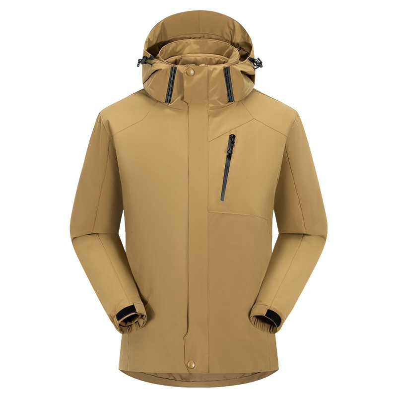 Soft Shell Jacket Men's Three-in-One Down Liner Removable Jacket