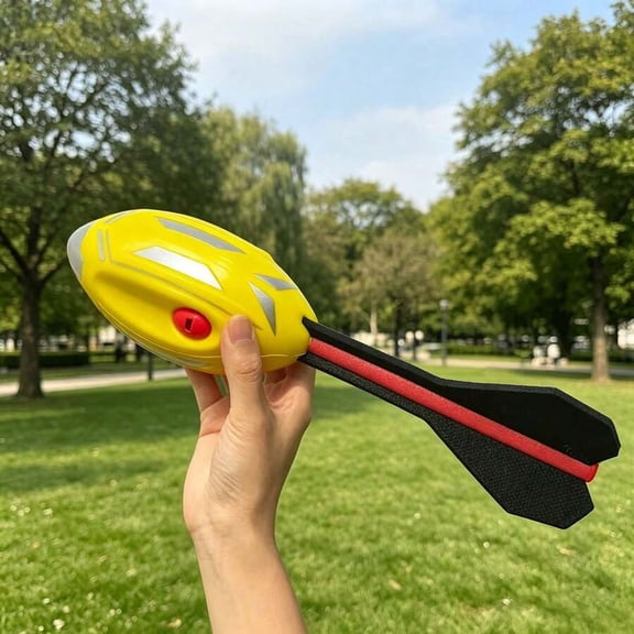 Soft Shell PU Foam Throwing Game Toy with Whistle, Painted Long-Distance Outdoor Throw Toy, Agility Training & Team Building Toy for Ages 14+, Holiday Present
