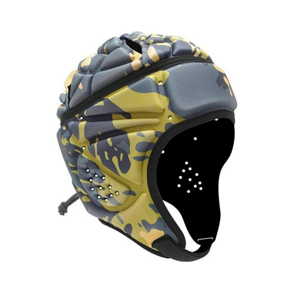 Soft Shell Protective Headgear 7 V 7 Rugby Headguards Padding Padded Helmet Goalkeeper Adjustable Soccer Goalie Helmet Support Rugby Flag Football Helmet Youth Kids Adults
