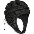 thumbnail image 1 of Soft Shell Protective Headgear Rugby Headguards Padded Gear Adjustable Padding Helmet for Soccer Goalie Football Youth Kids, 1 of 6