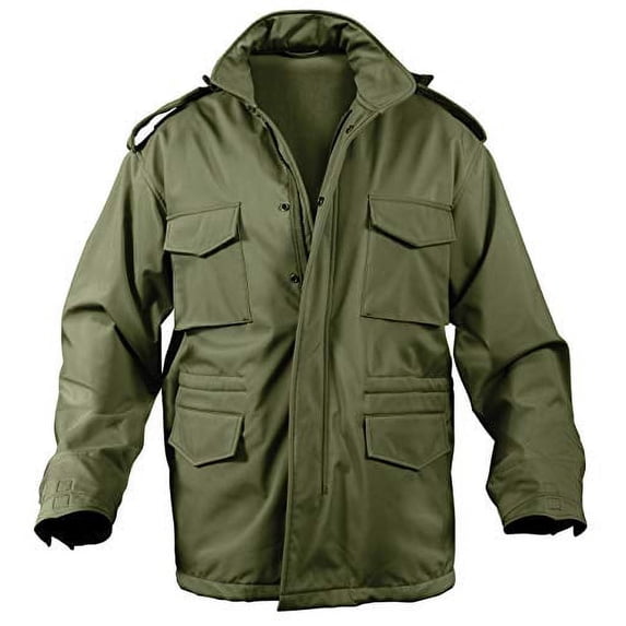 Field Jacket Softshell Soft Shell Tactical M-65 Field Jacket, Military Style, Olive Drab ...