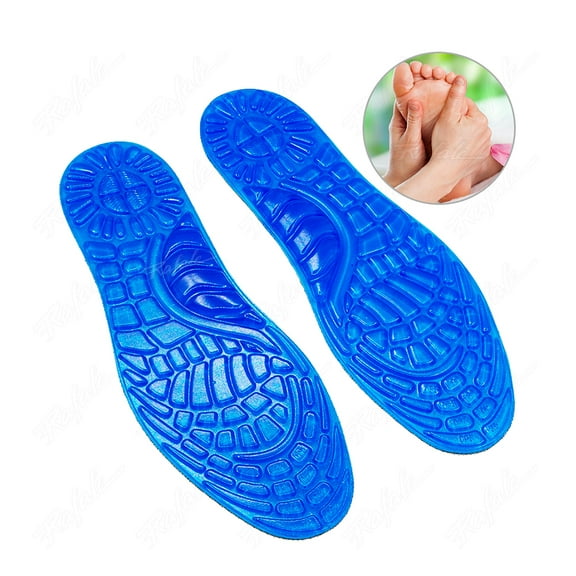 Soft Shock Absorption Gel Insoles Cushion Running Walking Comfortable Massaging Gel Insoles for Shoes Sole Woman Men