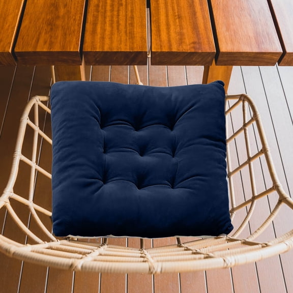 Soft Short Plush Seat Cushion, Thick Elastic Anti Slip Stool Pad with Adjustable Strap, Detachable Washable Surface, Cozy Support Cushion for Office Classroom Daily Seating Use