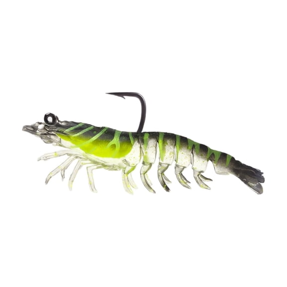 Soft Shrimp Fishing Lure, Lead Weighted Lifelike Prawn Shape 3.15 in 8g to Catch Snakehead Topmouth Culter Outdoors Freshwater Saltwater Tackle Gear Equipment.
