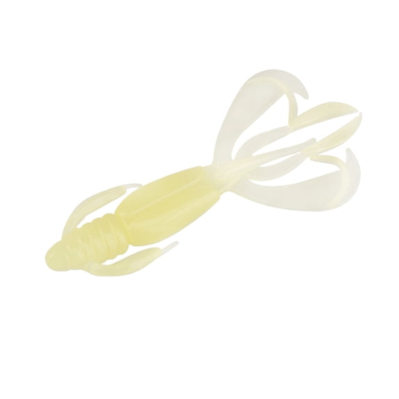Soft Shrimp Fishing Tackle Bionic Design for Bass and Perch Freshwater Saltwater Texas Rig Soft Plastic 3 Inch Clear