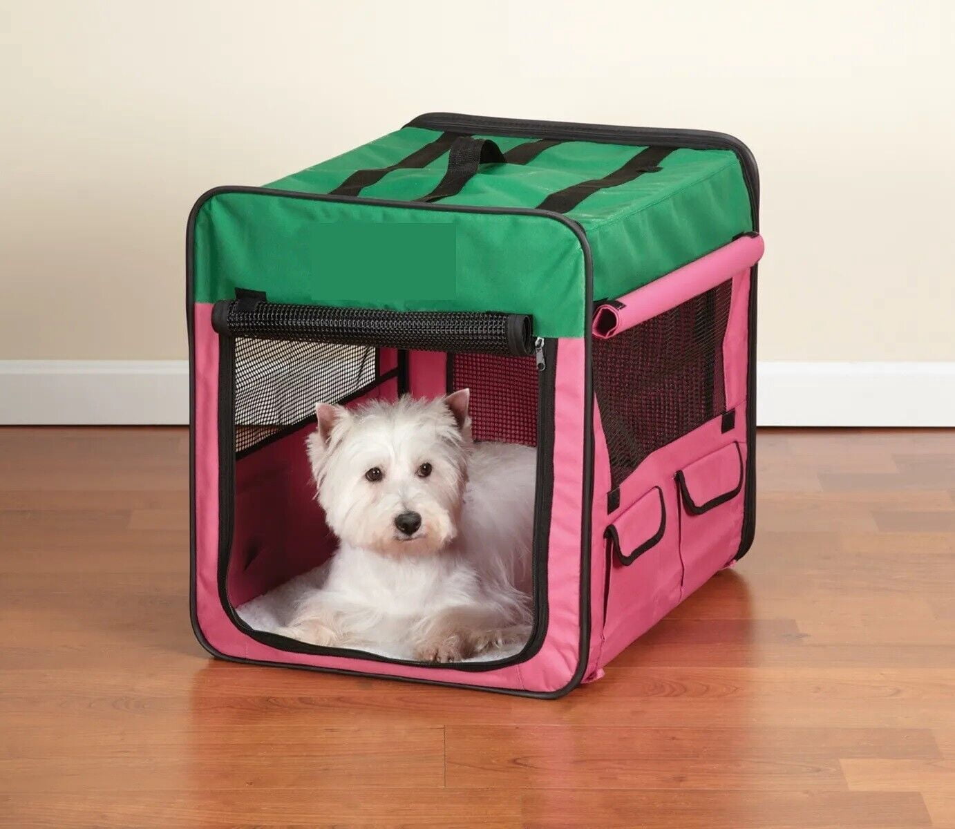Soft Side Crate Fabric Collapsible Containment for Dogs Great for ...