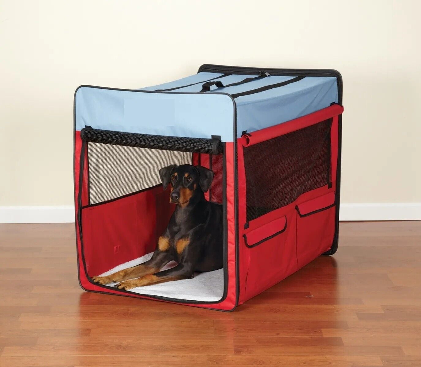 Soft Side Crate Fabric Collapsible Containment for Dogs Great for ...