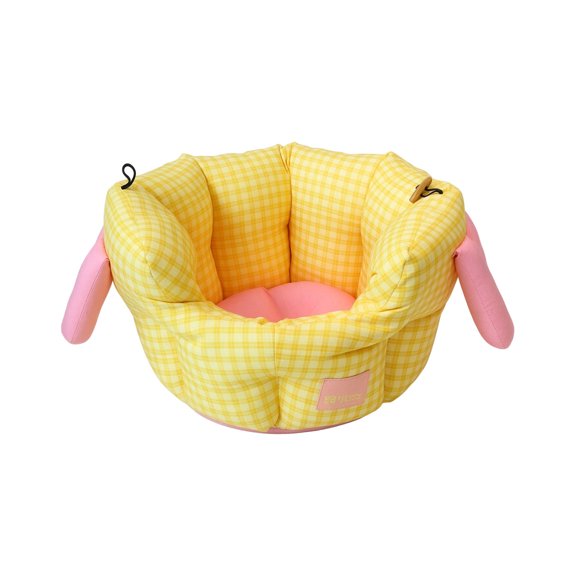 Soft Sided Pet Carrier Basket for Small Dogs and Cats Plush Travel Bed with Handle and Seat Belt for Car and Home Pet Use for Small Dogs and Cats at Home and on the Road