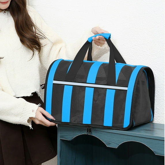 Soft-Sided Pet Carrier for Small Dogs & Cats up to 15 lbs | Portable Travel Puppy Carrier with Shoulder Strap | Foldable & Lightweight Design for Airline Travel | Multiple Colors