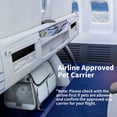 thumbnail image 1 of Soft-Sided Pet Carrier with 4 Mesh Windows, Airline Approved Travel Bag for Cats & Small Dogs, Grey, 1 of 6