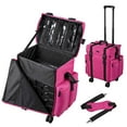 Soft Sided Rolling Makeup Case Cosmetic 1680D Organizer Storage Travel