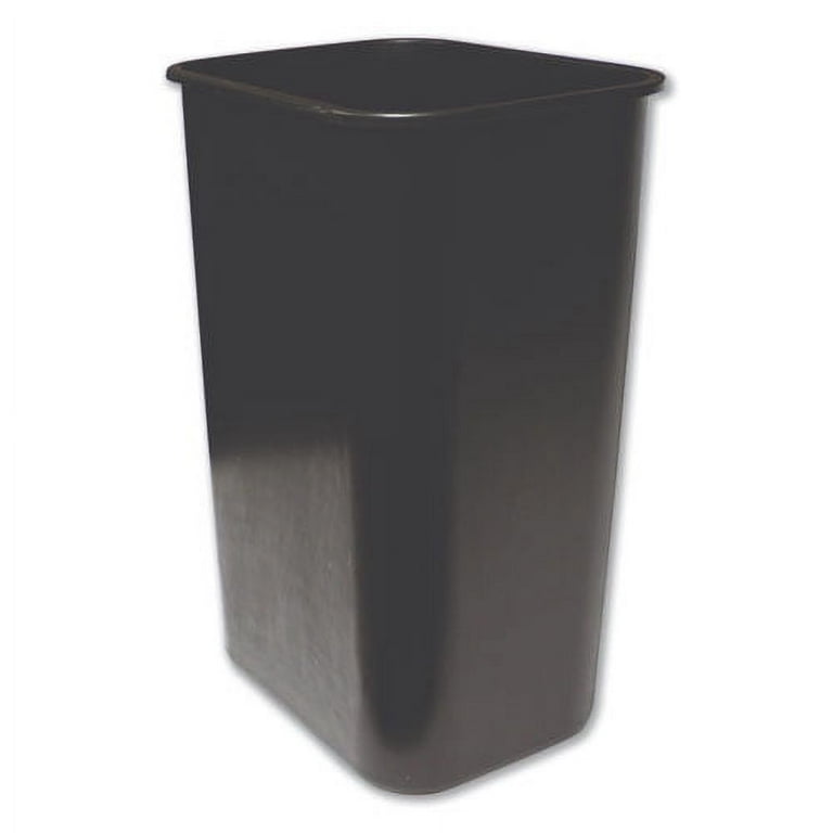 Soft-Sided Wastebasket, 41 qt, Polyethylene, Black Soft-Sided Wastebasket, 41 qt, Polyethylene, Black