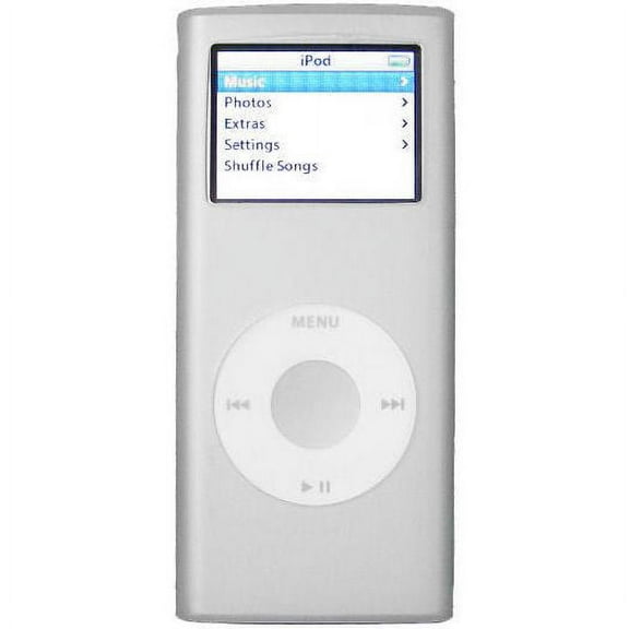 Soft Silicon Skin Cover with Earphone Organizer for 2nd Generation iPod Nano - Clear