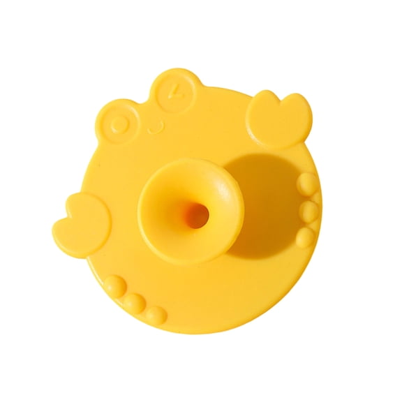 Soft Silicone Baby Hairbrush Bath Brush Cartoon Design Portable Cleansing Tool for Newborns Sensitive Skin Care