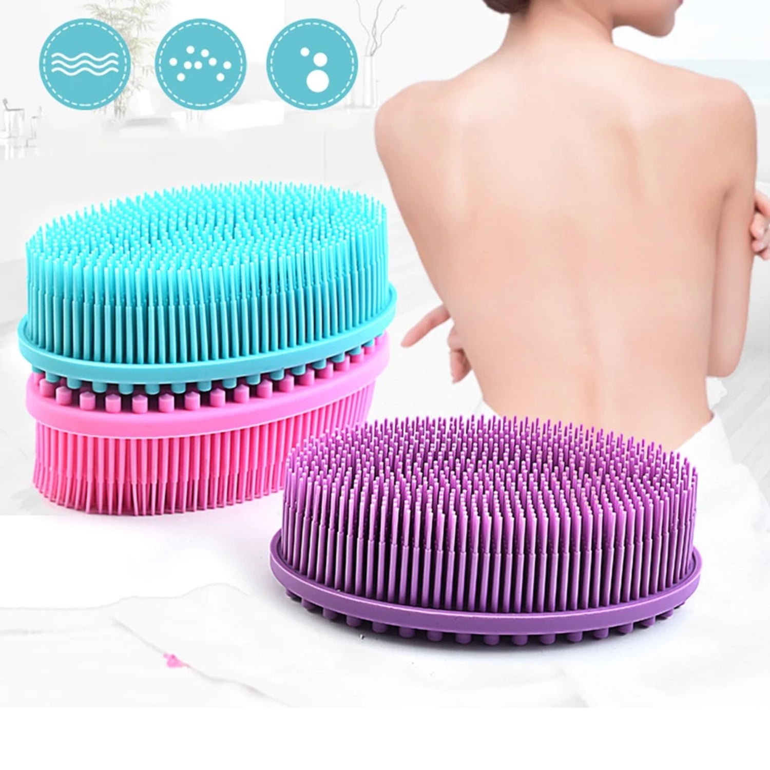 Soft Silicone Body Brush Exfoliating Bath Brush
