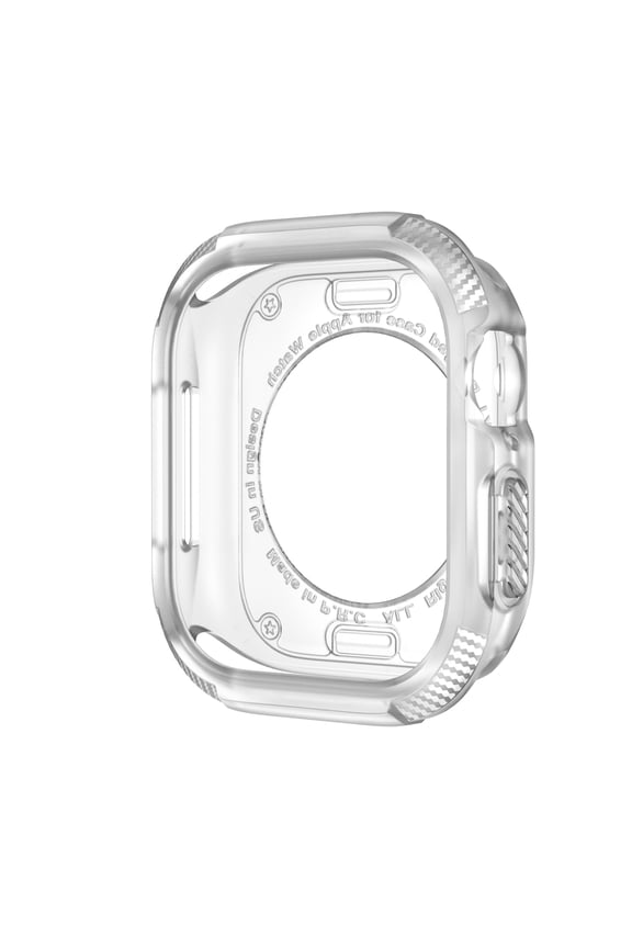 Soft Silicone Bumper with PC Cover Compatible with Apple Watch Series 11/10 46mm, Military Grade Durable Slim Protector for Apple Watch Series 11/10 46mm Men Women [No Screen Protector] - Clear