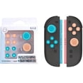 thumbnail image 1 of Soft Silicone Button Caps for Switch 2 – Comfort Grip Enhancer, Anti-Slip, Use-Friendly Material – Available in 7 Stylish Colors (Red Blue, Green Blue, Pink, Black & White, Sesame Grey, Etc.) (Red), 1 of 10