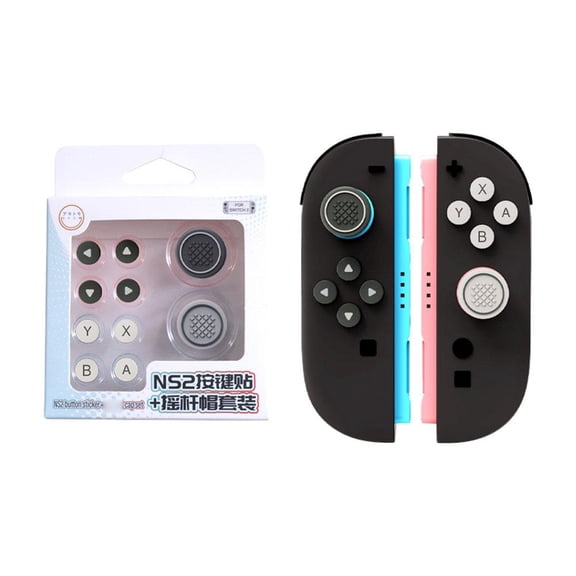 Soft Silicone Button Caps for Switch2, Comfort Grip Enhancer, Anti-Slip Texture, 7 Color Options