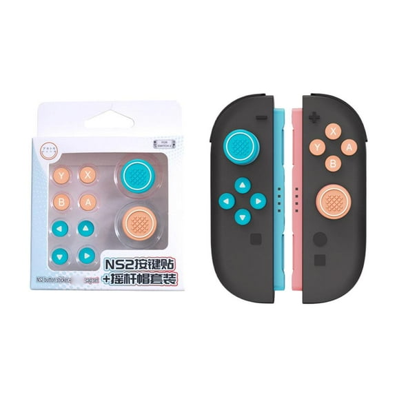 Soft Silicone Button Caps for Switch2, Comfort Grip Enhancer, Anti-Slip Texture, 7 Color Options