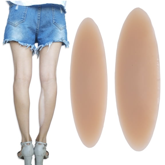 Soft Silicone Calf Pads Self-adhesive Anti Allergic Women Leg Gel Calf Corrector for Crooked Thin Skinny Legs (1 Pair)