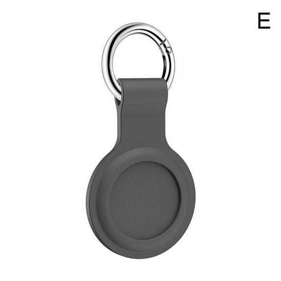 Soft Silicone Case Compatible with Apple AirTags 2021, Anti Scratch Protective Skin Anti-Lost Device Cover Location Tracker Protector Sleeve Work for AirTags Finder Keychain Accessory, Grey