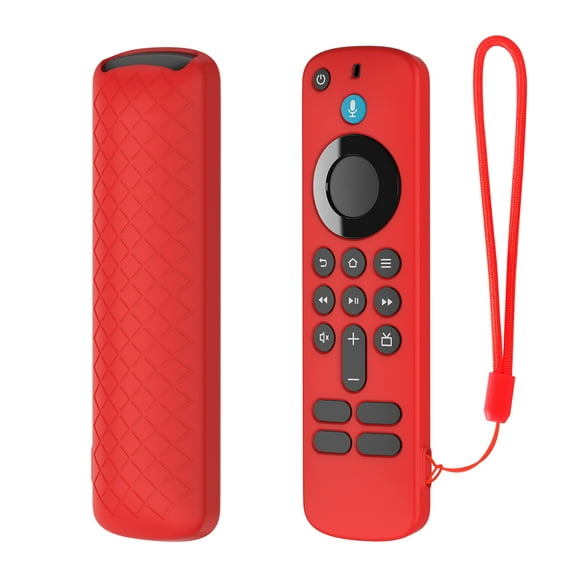 Soft Silicone Case Cover for Fire TV Stick HD/4K Remote | Non-Slip Grip Protective Shell with Anti-Drop Lanyard, 5 Color Options, Scratch & Bump Protection