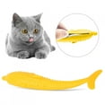 Soft Silicone Catnip Fish Cats Toys Pet Cat Chewing Clean Teeth