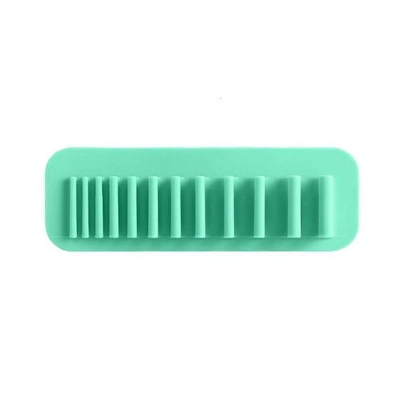 Soft Silicone Cosmetic Brush Storage Rack Wall-Mounted Makeup Brush Drying Rack Hanging Makeup Brushes Holder by ZAXLVG