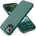 thumbnail image 1 of Soft Silicone Designed for iPhone 12/12 Pro Case,[Military Grade Drop Protection] [Anti-Scratch Microfiber Lining] Shockproof Protective Phone Case Slim Thin Cover 6.1 inch,Pine Green, 1 of 13