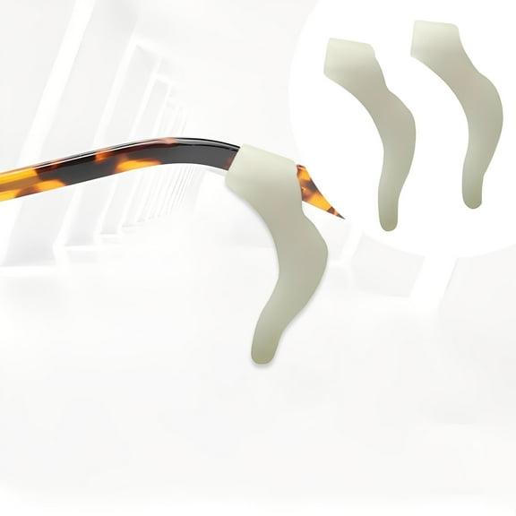 Soft Silicone Eyeglass Ear Hooks, 1 Pairs of Non-Slip Eyeglasses Ear Grips for Glasses, Sunglasses, Reading Glasses