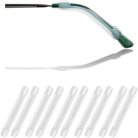 Soft Silicone Eyeglasses Temple Tips Sleeve Retainer,Anti-Slip Elastic Comfort Glasses Retainers For Spectacle Sunglasses Reading Glasses Eyewear,5 pairs -Clear