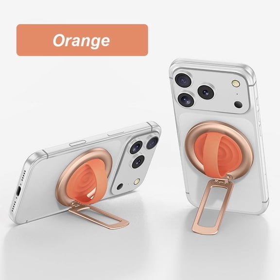 Soft Silicone Finger Loop Grip,360 Rotation Ring Stand with Phone Holder of Double Sided Magnet for iPhone Smartphones,Dual Magnetic Phone Mount,Applying on Iron Surface of Gym and Other Equipments
