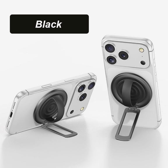 Soft Silicone Finger Loop Grip,360 Rotation Ring Stand with Phone Holder of Double Sided Magnet for iPhone Smartphones,Dual Magnetic Phone Mount,Applying on Iron Surface of Gym and Other Equipments