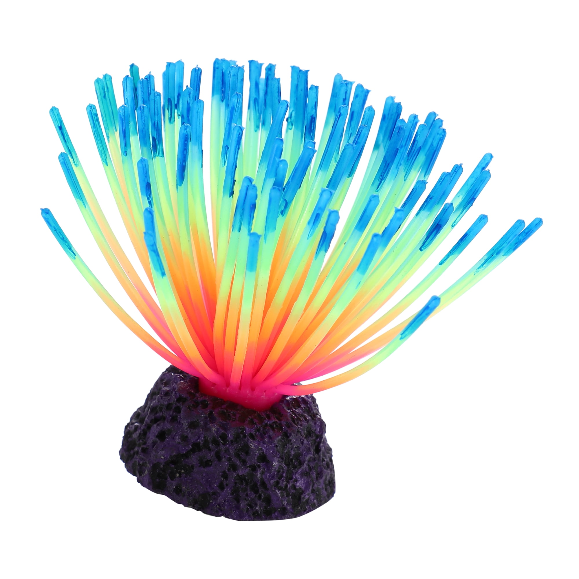 Unique Bargains Soft Silicone Glowing Aquarium Anemone Aquatic ...