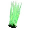 thumbnail image 1 of Soft Silicone Glowing Aquatic Artificial Seaweed Aquarium Kelp for Fish Tank Decoration Green, 1 of 7
